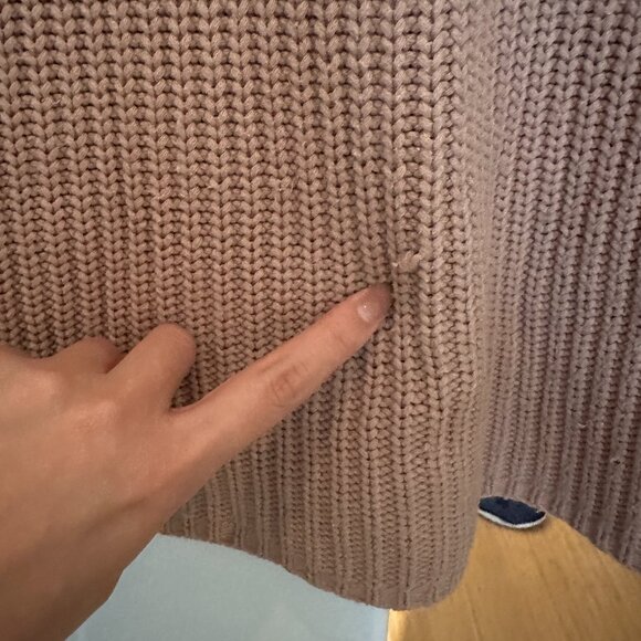 Jenni Kayne Cotton Cabin Sweater in Rose Size XS - Picture 6 of 6